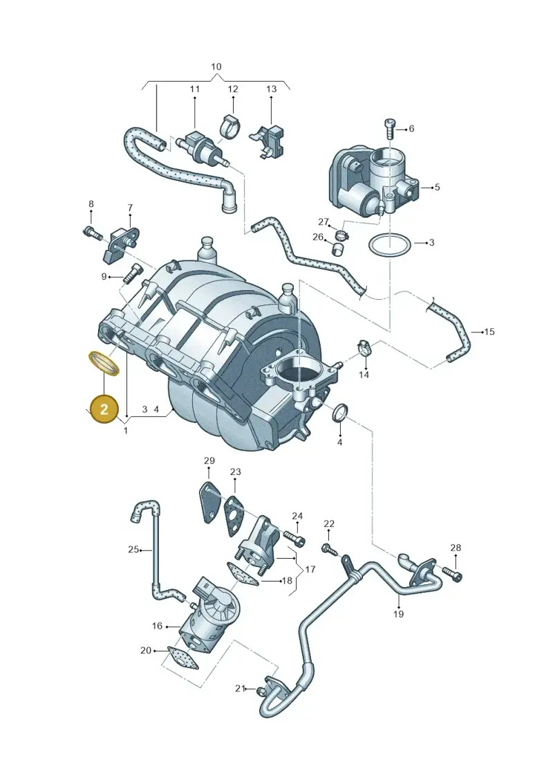 03E129717B — Skoda ROOMSTER               06> (2006-) diagram 253133250, position 2