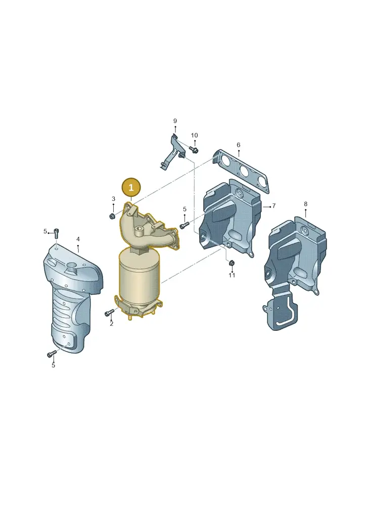 03E253020QX — Skoda Rapid (2012-2022) diagram 672253050, position 1