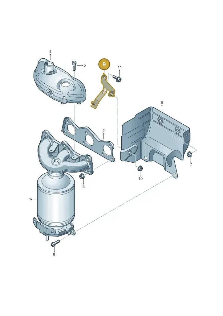 03E253236B — Skoda Roomster (2010-2015) diagram 253253050, position 9