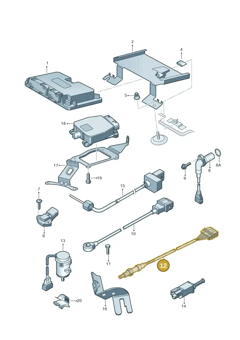 03E906262B — Skoda FABIA/COMBI            05> (2004-) diagram 225906000, position 12