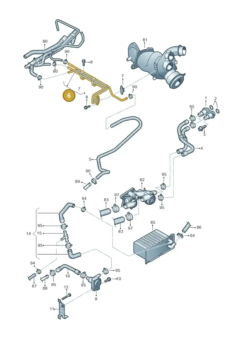 03F121497A — Skoda Rapid (2012-2022) diagram 672121170, position 6