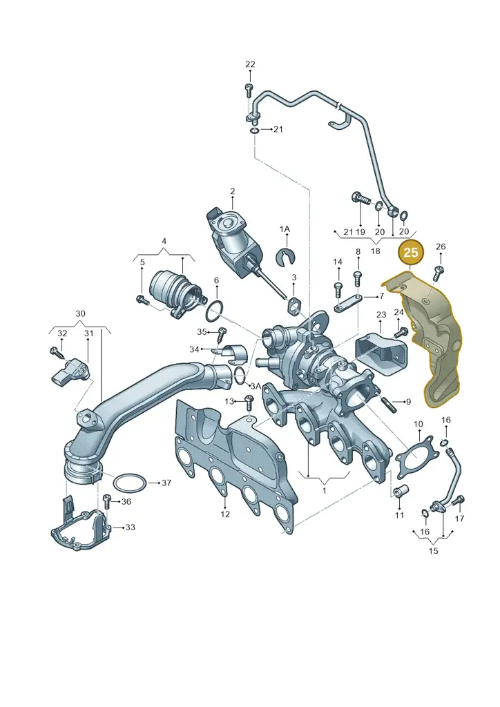 03F253041N — Skoda Roomster (2010-2015) diagram 697145400, position 25