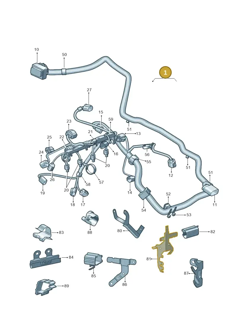 03F972619D — Skoda Yeti (2009-2013) diagram 666971050, position 1