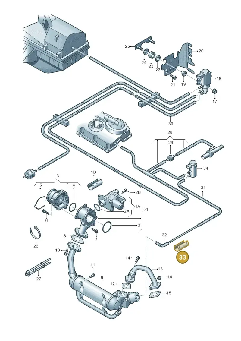 03G131531 — Skoda Superb comfort (2008-2013) diagram 420131700, position 33