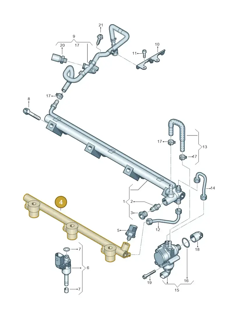 03H133317B — Skoda Superb comfort (2008-2013) diagram 627133900, position 4
