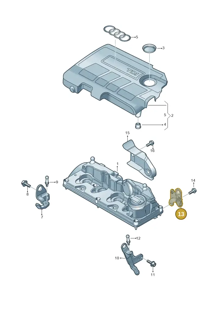 03L103369F — Skoda Octavia (2017-2020) diagram 708103850, position 13
