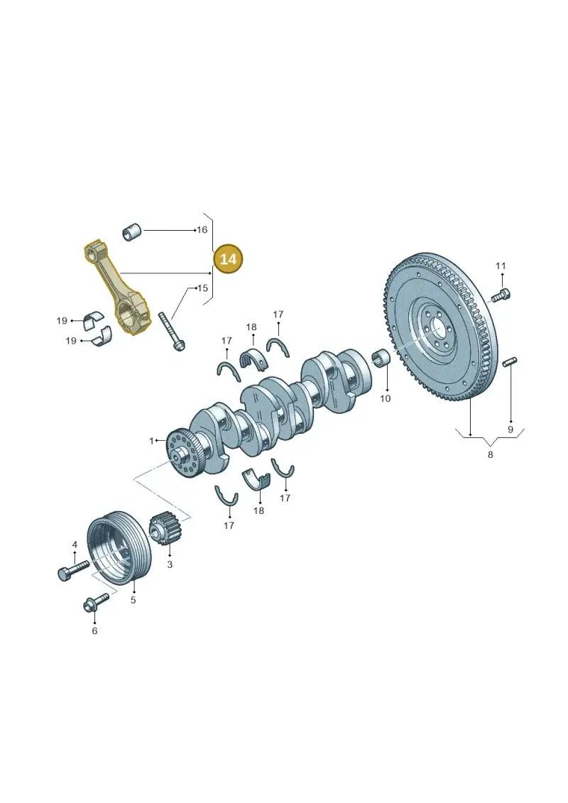 03L105401A — Skoda Karoq (2017-2022) diagram 746105500, position 14
