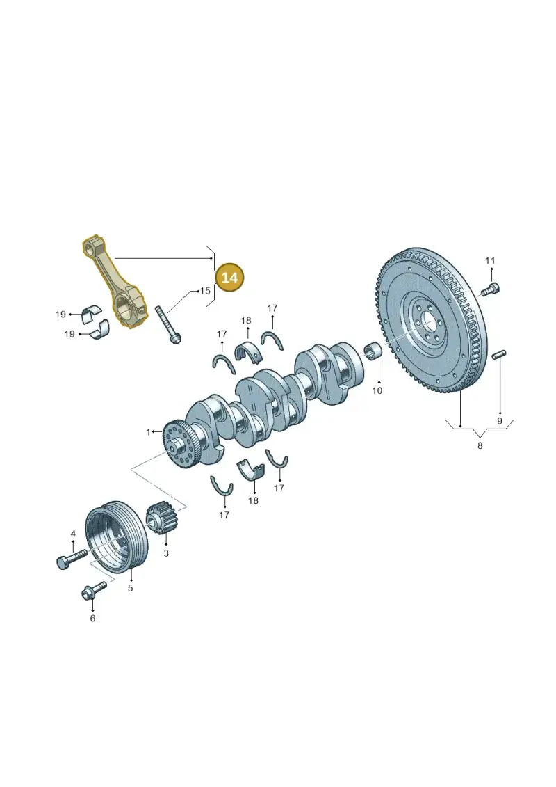 03L105401A — Skoda Kamiq (2019-) diagram 884105500, position 14
