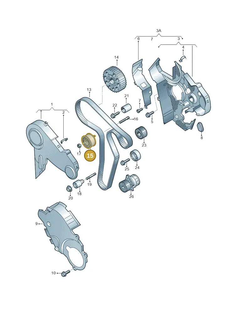 03L109243B — Skoda Yeti (2013-2017) diagram 649109800, position 15
