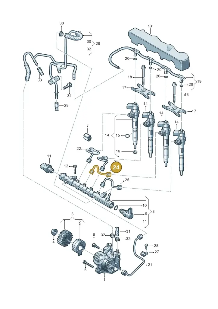03L130301AT — Skoda Kodiaq (2024-) diagram 746130000, position 24