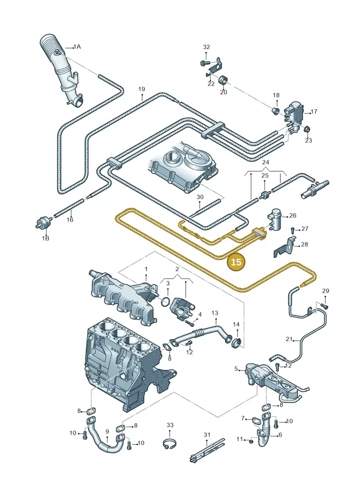 03L131055DJ — Skoda Rapid (2012-2022) diagram 672131400, position 15
