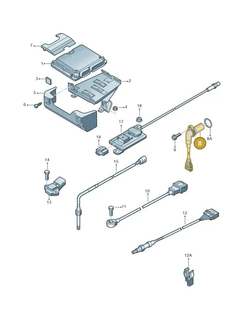 03L957147A — Skoda Rapid (2012-2022) diagram 740906030, position 8
