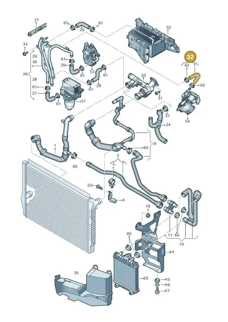 03N121058S — Skoda Kodiaq (2016-2024) diagram 884000060, position 32