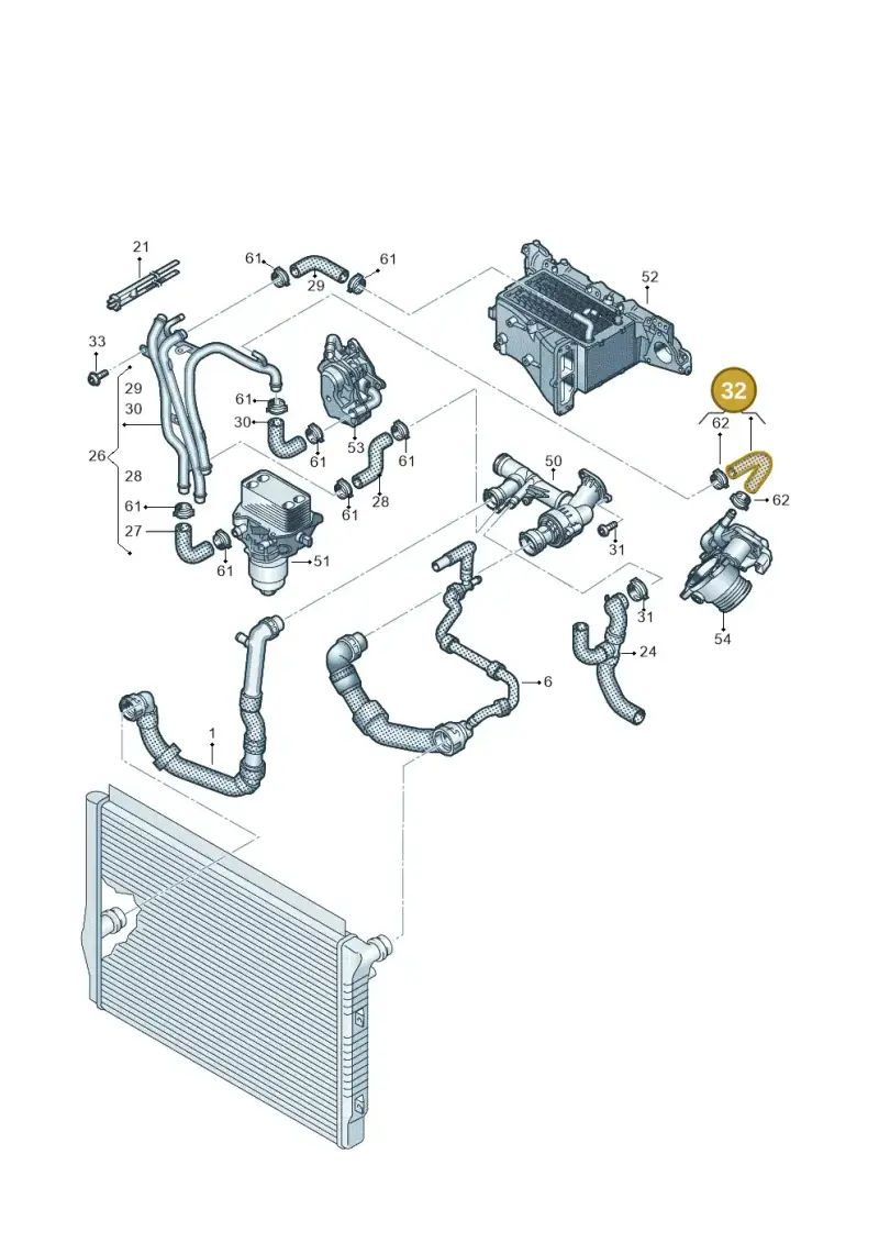03N121058S — Skoda Kodiaq (2016-2024) diagram 884000090, position 32