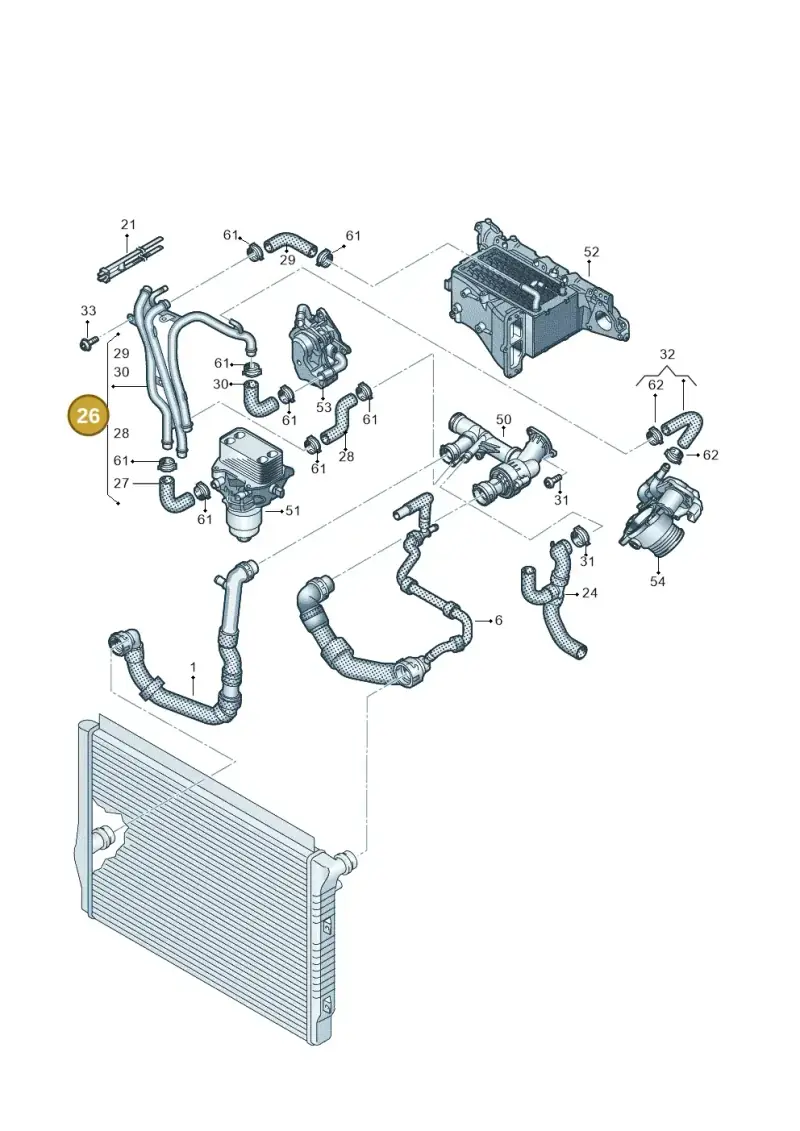 03N121064P — Skoda Kodiaq (2016-2024) diagram 884000090, position 26