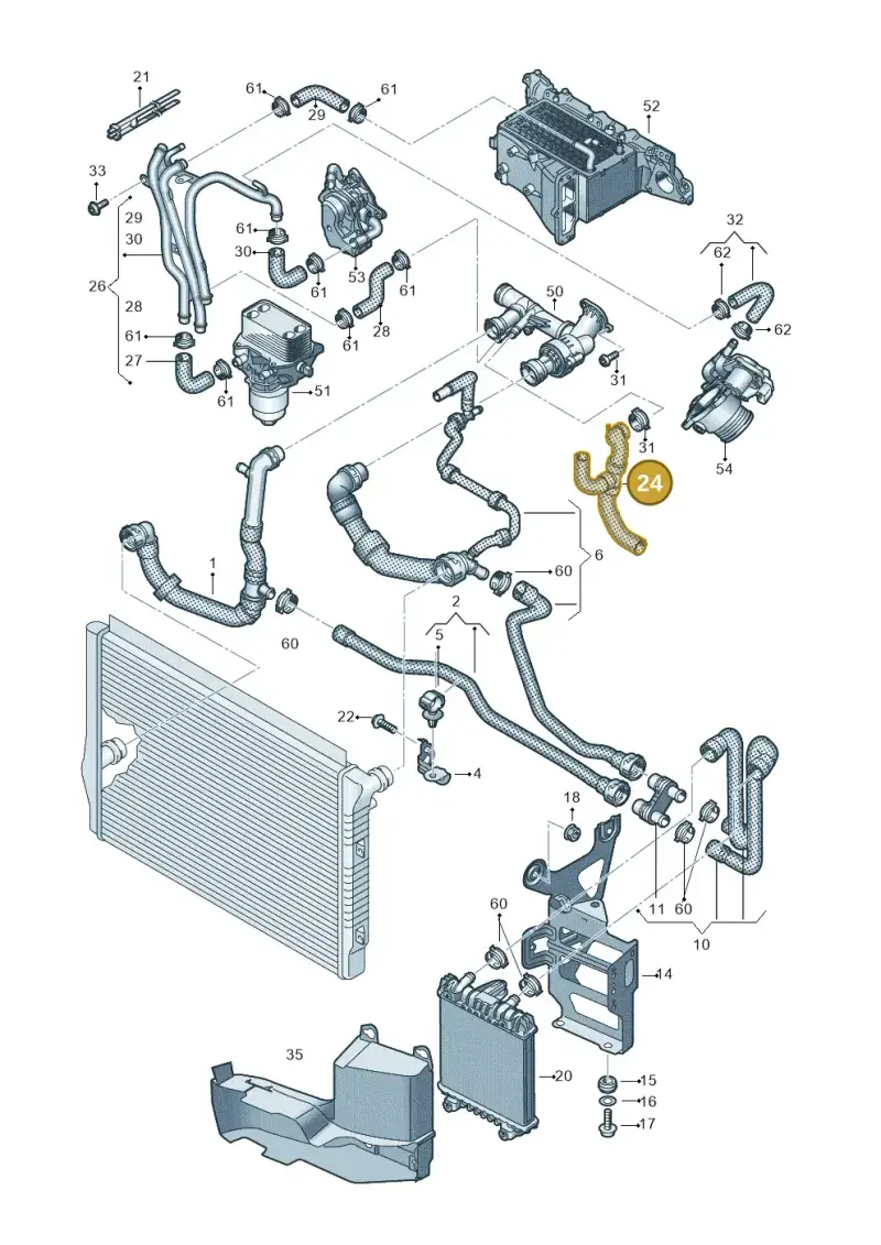 03N122073C — Skoda Kodiaq (2016-2024) diagram 884000060, position 24