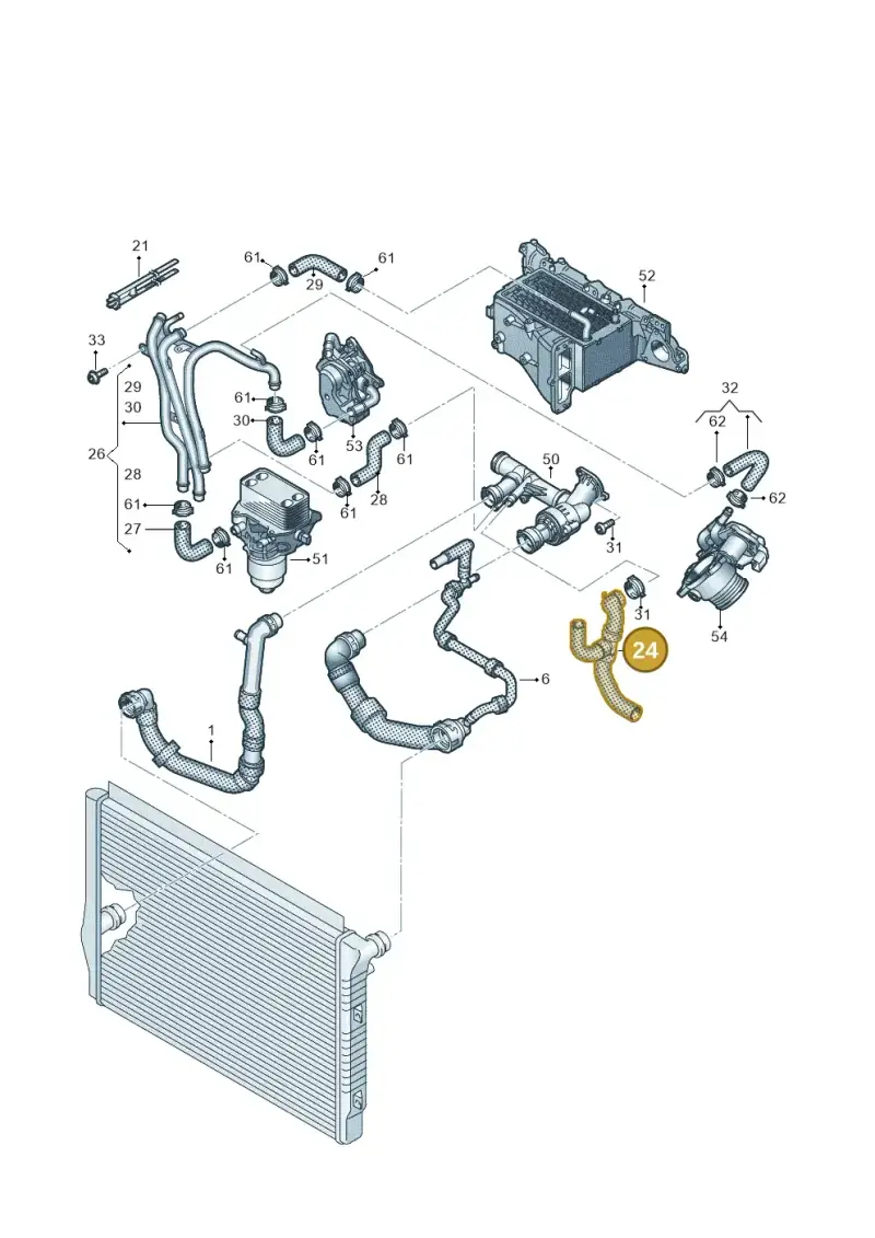 03N122073C — Skoda Kodiaq (2016-2024) diagram 884000090, position 24