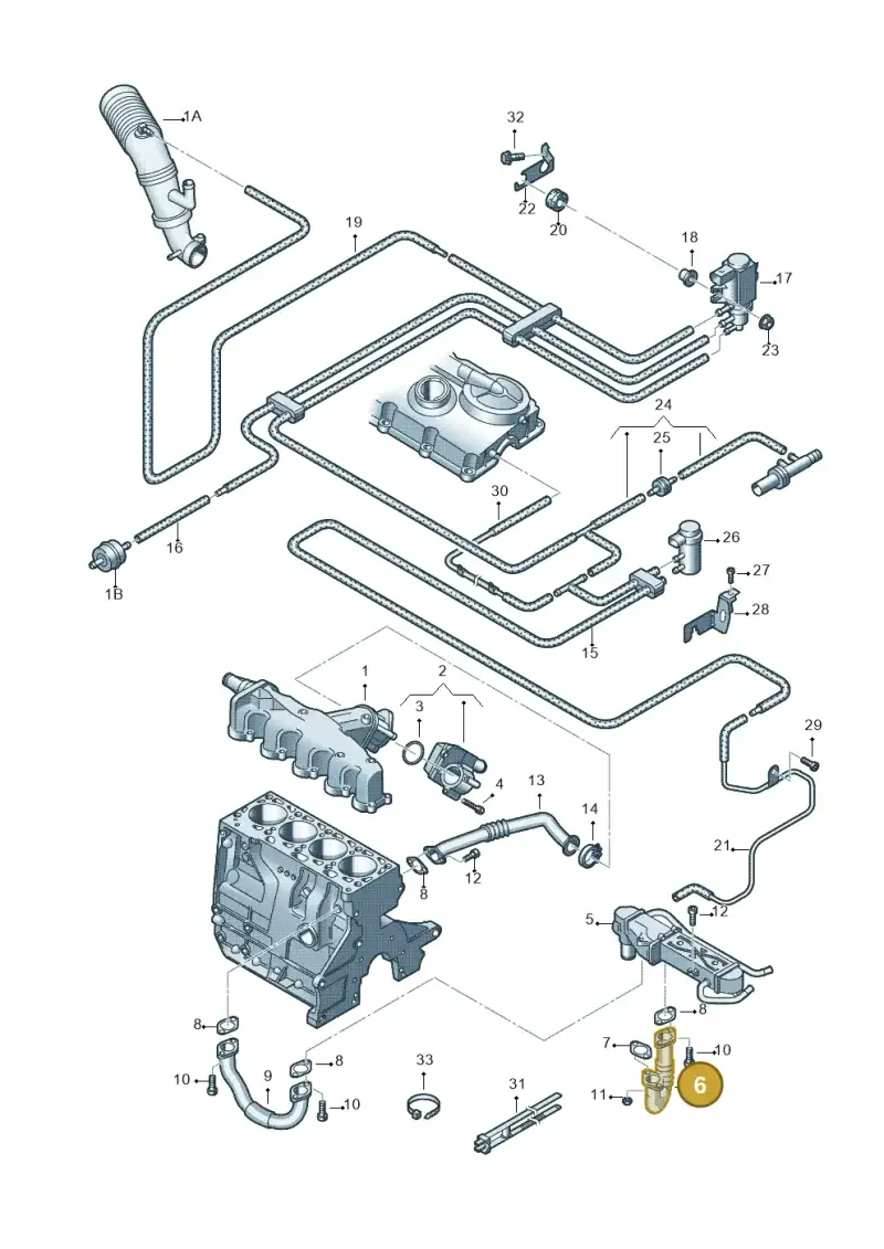 03P131521E — Skoda Rapid (2012-2022) diagram 672131400, position 6