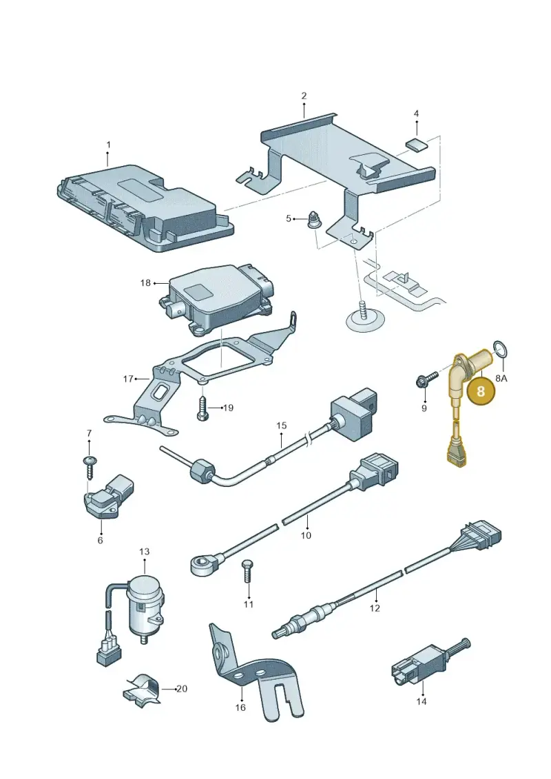 045957147C — Skoda FABIA/COMBI            05> (2004-) diagram 225906000, position 8
