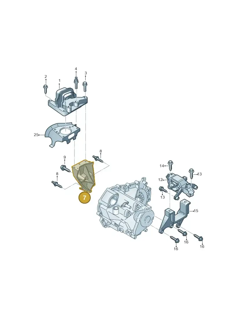 04B199207 — Skoda Fabia (2014-2022) diagram 773199600, position 7