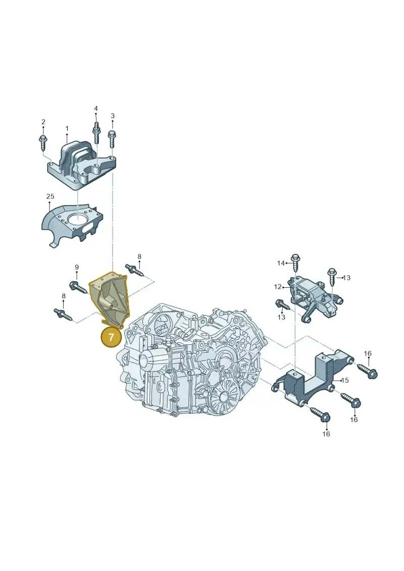04B199207 — Skoda Fabia (2014-2022) diagram 773199700, position 7