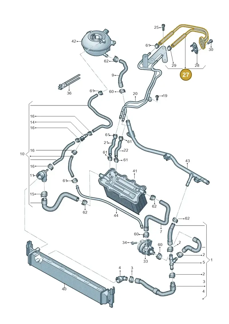 04C122447B — Skoda Karoq (2017-2022) diagram 763121190, position 27