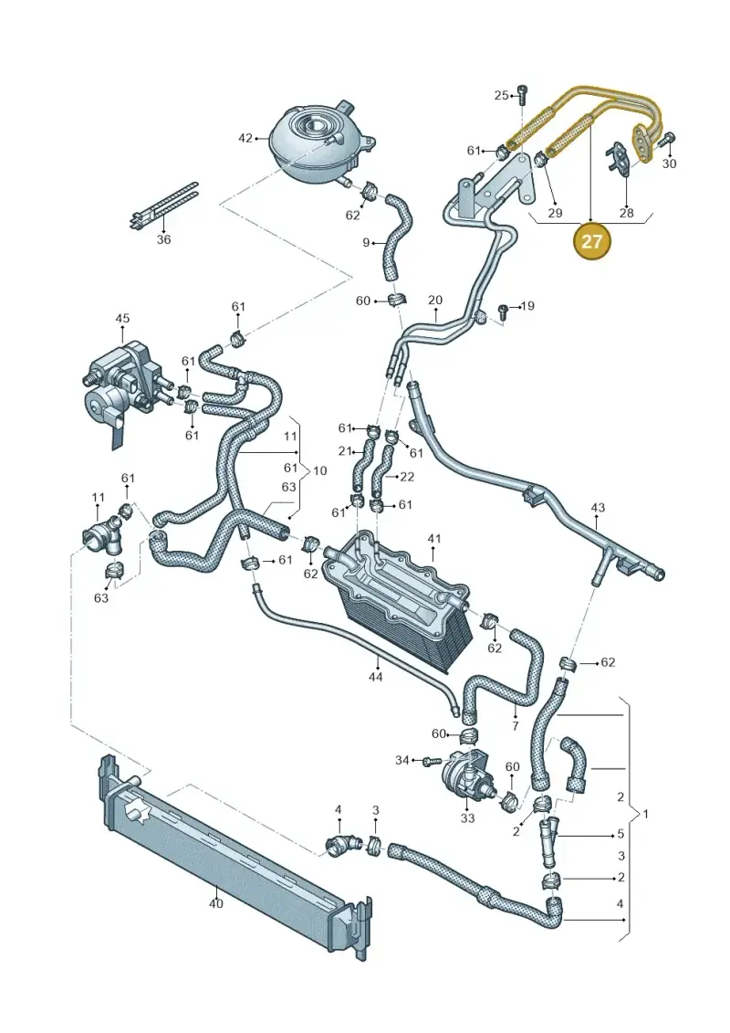 04C122447B — Skoda Kamiq (2019-) diagram 837121060, position 27