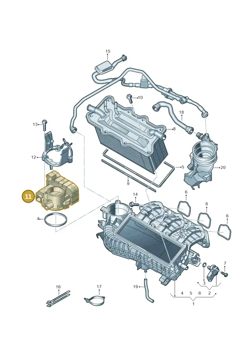 04C133062C — Skoda Kamiq (2019-) diagram 587133002, position 11