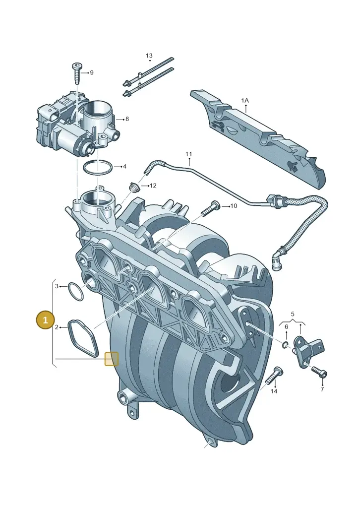 04C133201J — Skoda Citigo (2011-2019) diagram 723133000, position 1