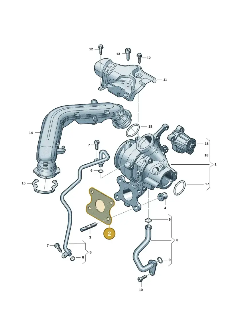 04C253039C — Skoda Octavia (2019-2024) diagram 5h0145150, position 2