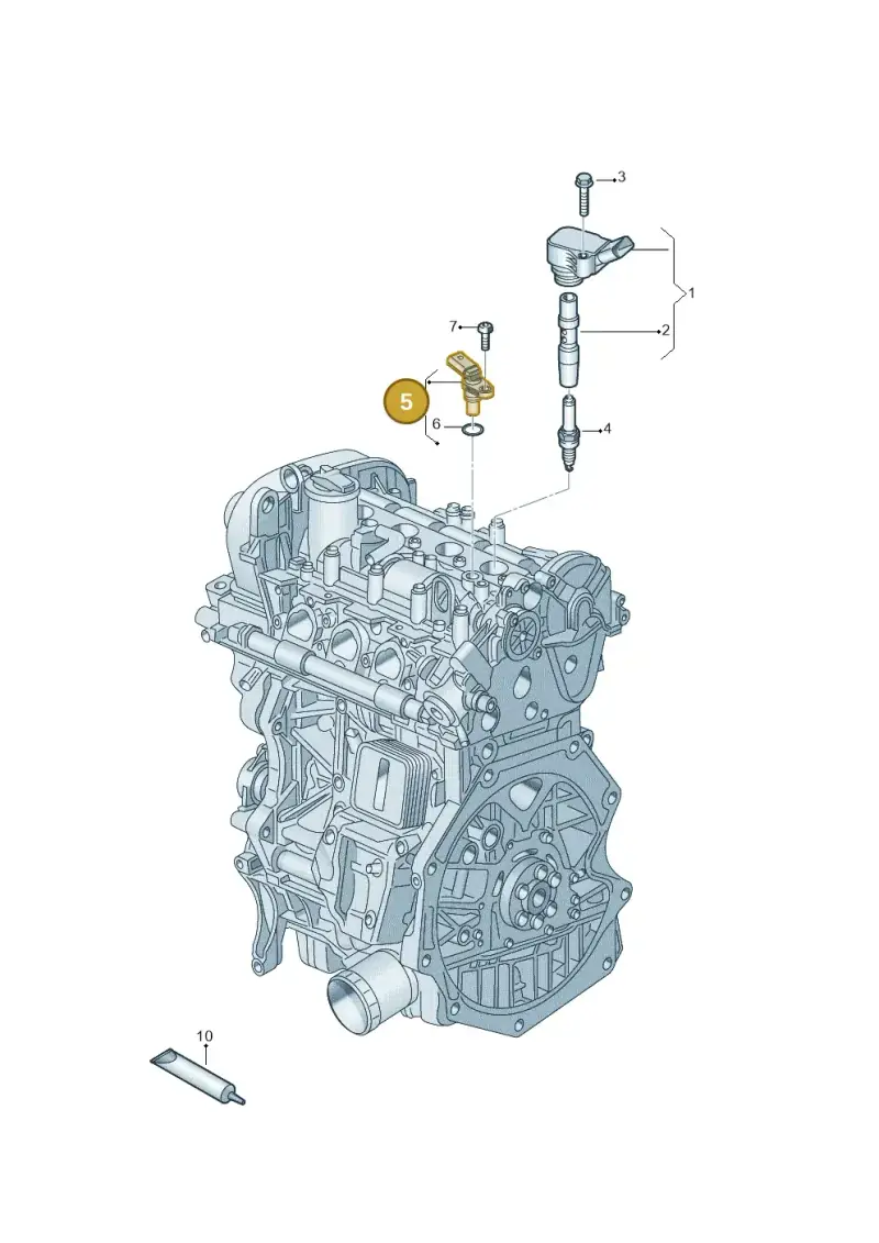 04C907601A — Skoda Kamiq (2019-) diagram 804905000, position 5
