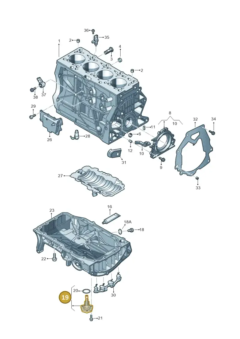 04C907660A — Skoda Fabia (2021-) diagram 890103150, position 19