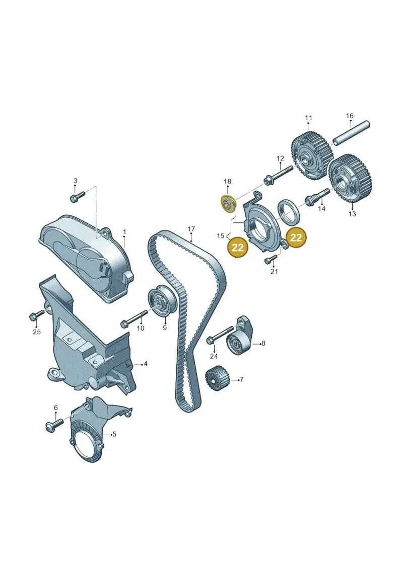 04E103085AN — Skoda Kodiaq (2024-) diagram 813109050, position 22