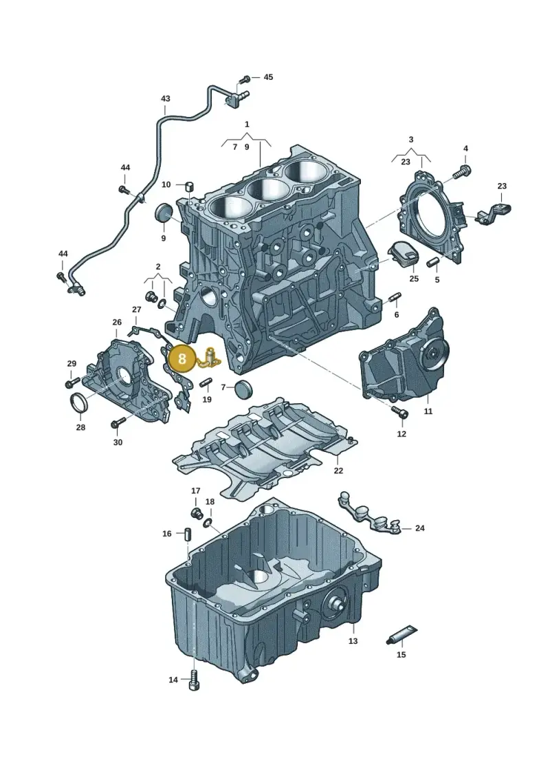 04E103157E — Skoda Fabia (2021-) diagram 2gk103010, position 8
