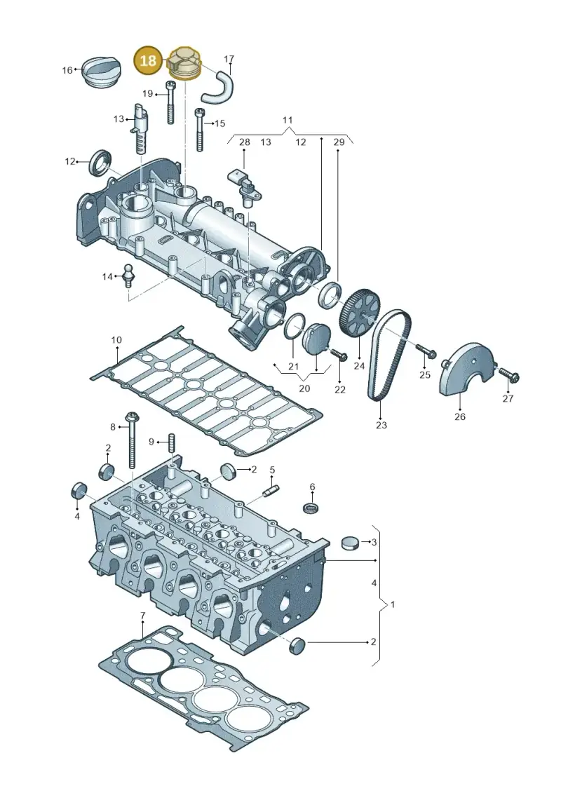 04E103175 — Skoda Kamiq (2019-) diagram 746103410, position 18