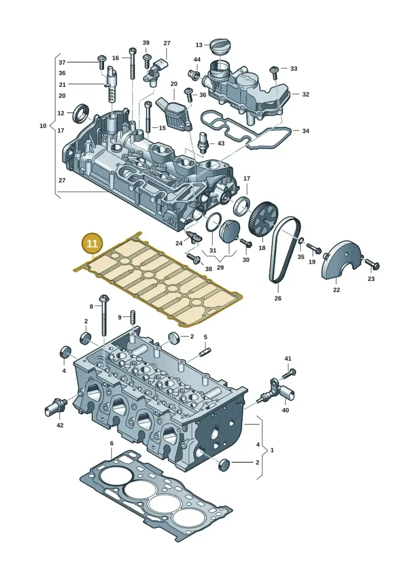 04E103483S — Skoda Fabia (2021-) diagram 597103028, position 11