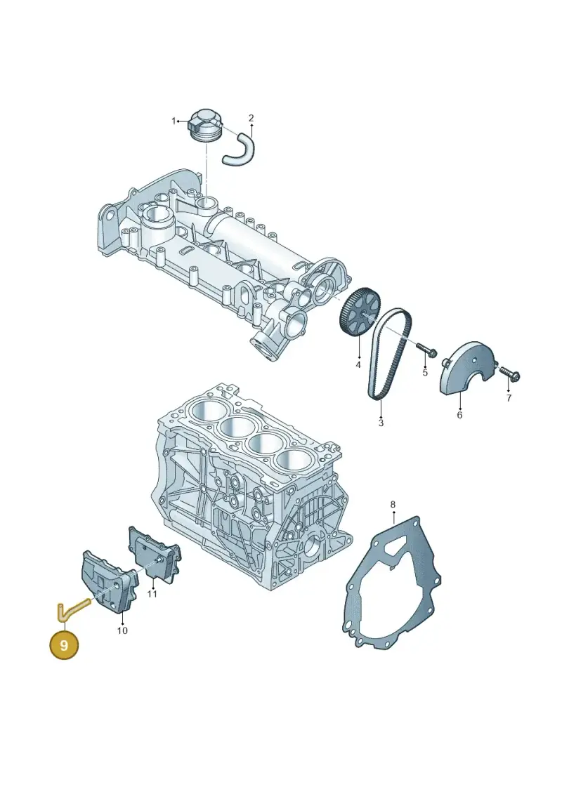 04E103493Q — Skoda Kodiaq (2024-) diagram 837103930, position 9