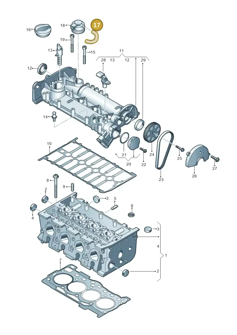 04E103560H — Skoda Kamiq (2019-) diagram 746103410, position 17