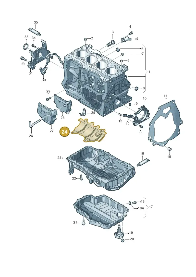 04E103623S — Skoda Kodiaq (2018-2022) diagram 747103120, position 24