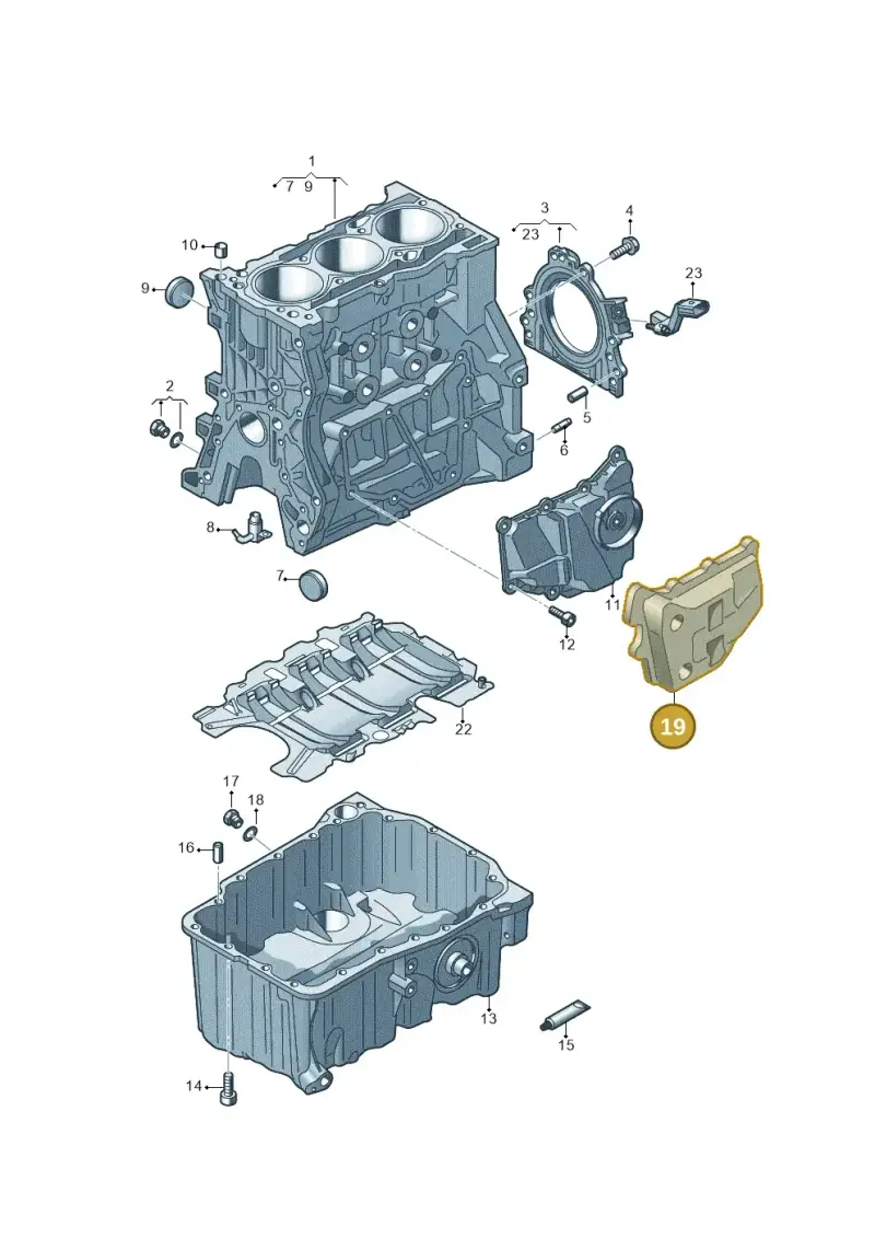 04E103729G — Skoda Kamiq (2019-) diagram 837103010, position 19