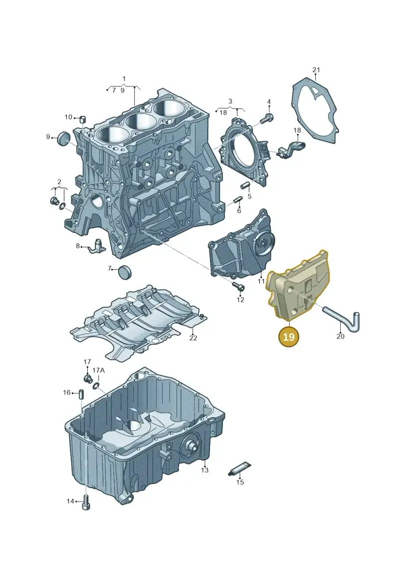 04E103729G — Skoda Kamiq (2019-) diagram 866103010, position 19