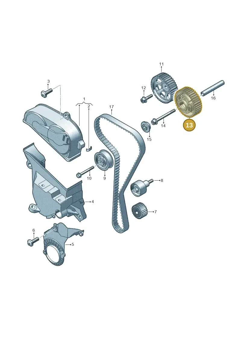 04E109088AN — Skoda Fabia (2021-) diagram 723109300, position 13