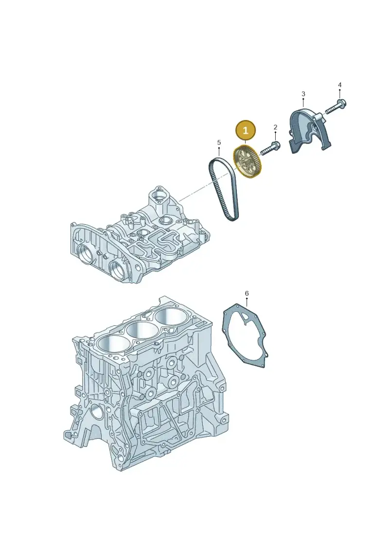 04E109111AG — Skoda Octavia (2019-2024) diagram 5h0103905, position 1