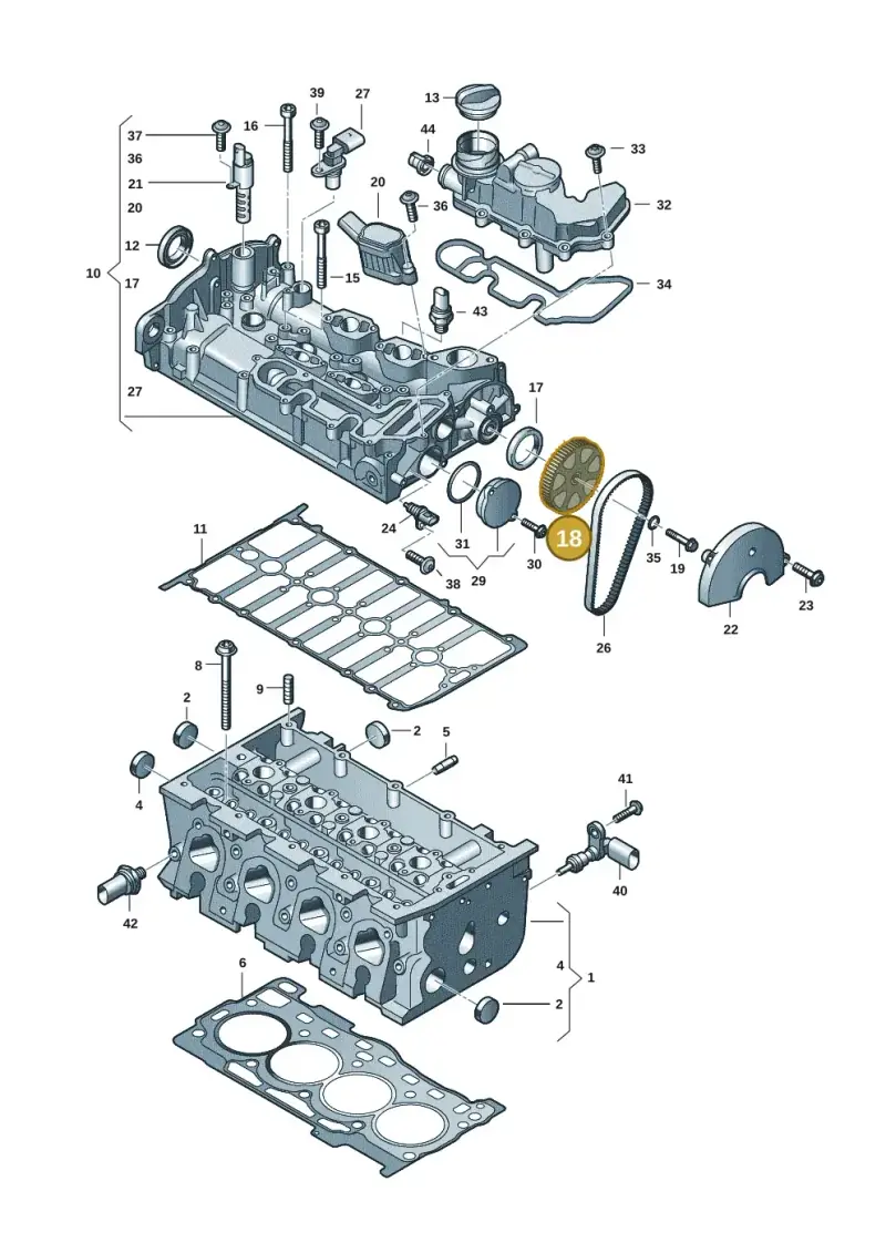 04E109111AP — Skoda Fabia (2021-) diagram 597103028, position 18