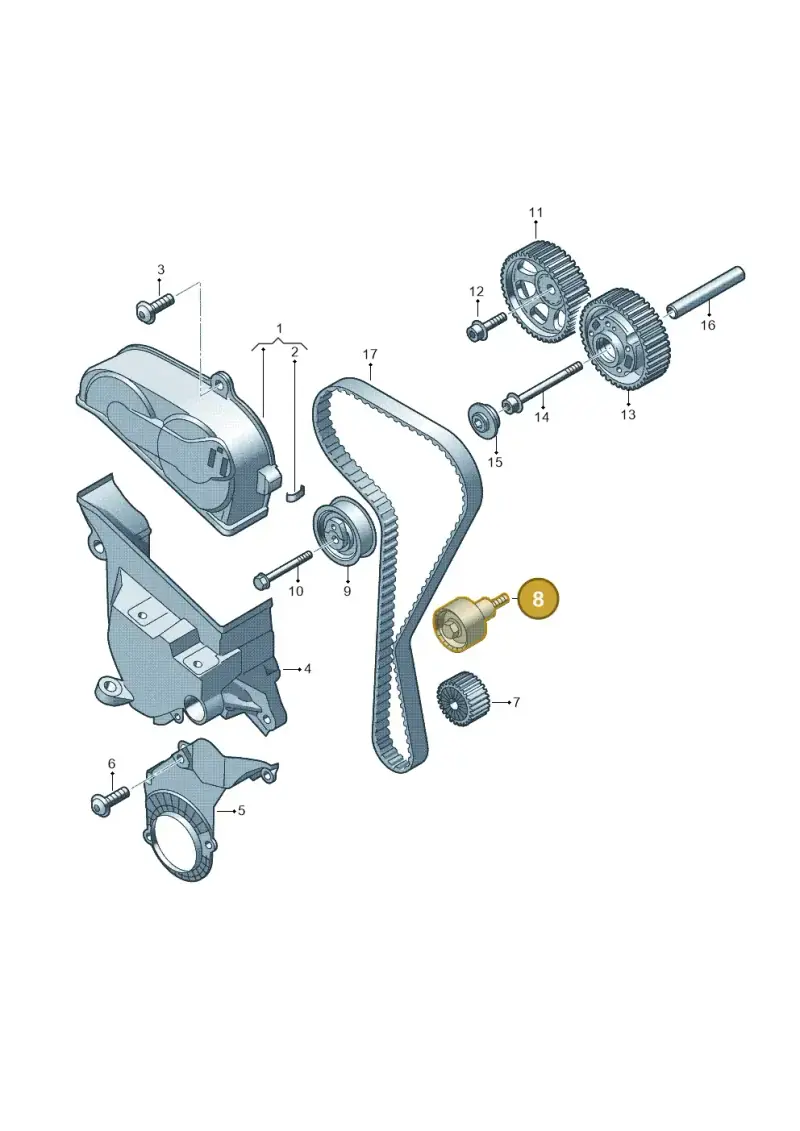 04E109244B — Skoda Fabia (2021-) diagram 723109300, position 8