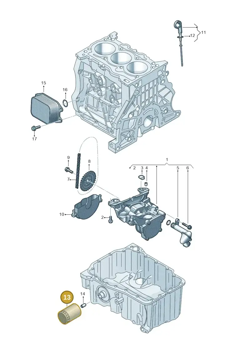 04E115561T — Skoda Fabia (2021-) diagram 587115010, position 13