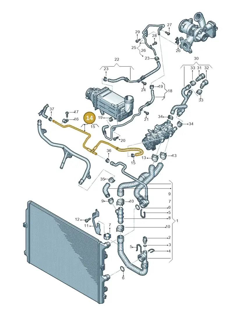 04E121064N — Skoda Kamiq (2019-) diagram 837121230, position 14