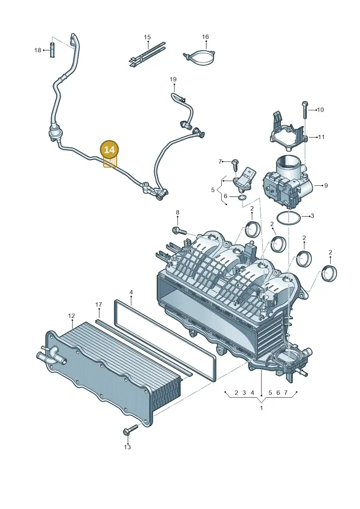 04E133518F — Skoda Rapid (2012-2022) diagram 747133350, position 14