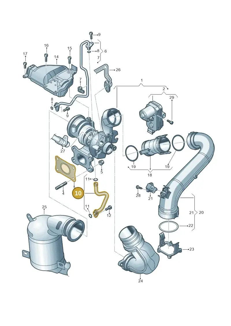04E145735AC — Skoda Octavia (2019-2024) diagram 884145220, position 10