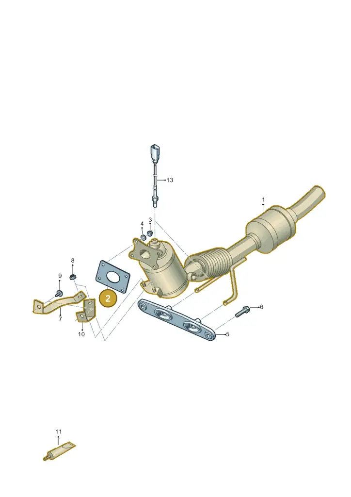 04E253039F — Skoda Octavia (2019-2024) diagram 866253240, position 2